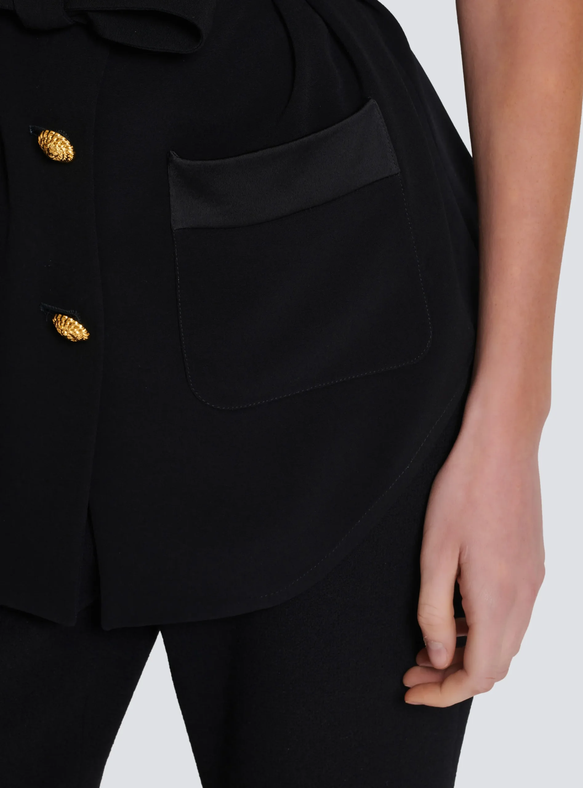 Fashion Crepe Safari Shirt Women Tops And Shirts