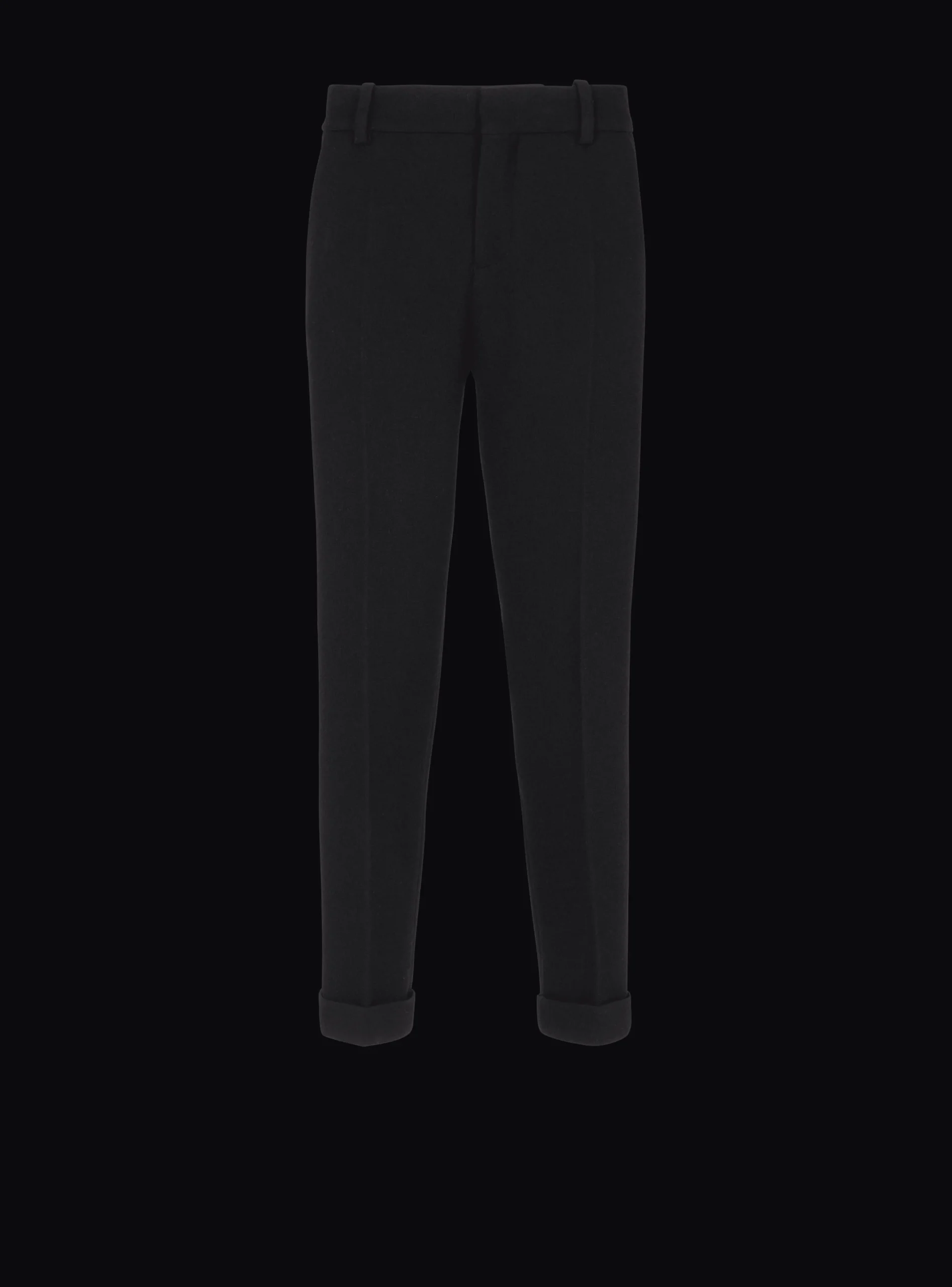 Online Crepe Straight-cut Trousers Trousers And Shorts