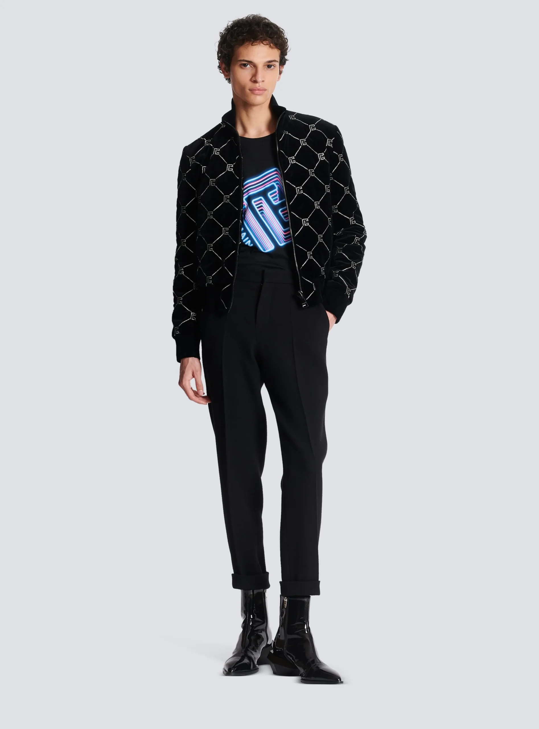 Online Crepe Straight-cut Trousers Trousers And Shorts