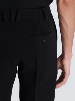 Online Crepe Straight-cut Trousers Trousers And Shorts