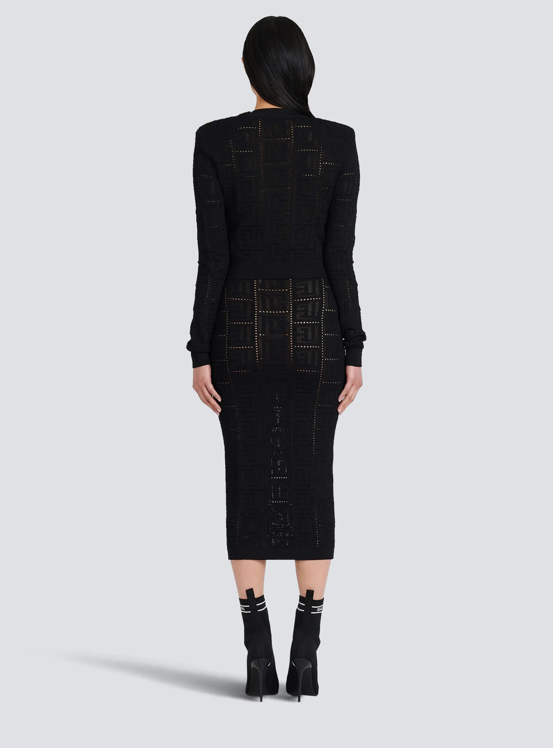 Fashion Cropped Eco-designed Sweater With Monogram Women Knitwear
