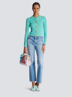 Shop Cropped Knit Cardigan Women Knitwear