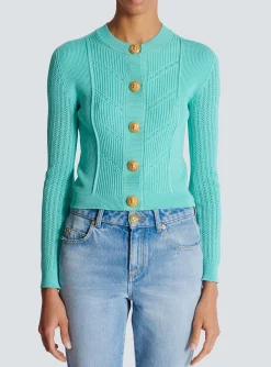 Shop Cropped Knit Cardigan Women Knitwear
