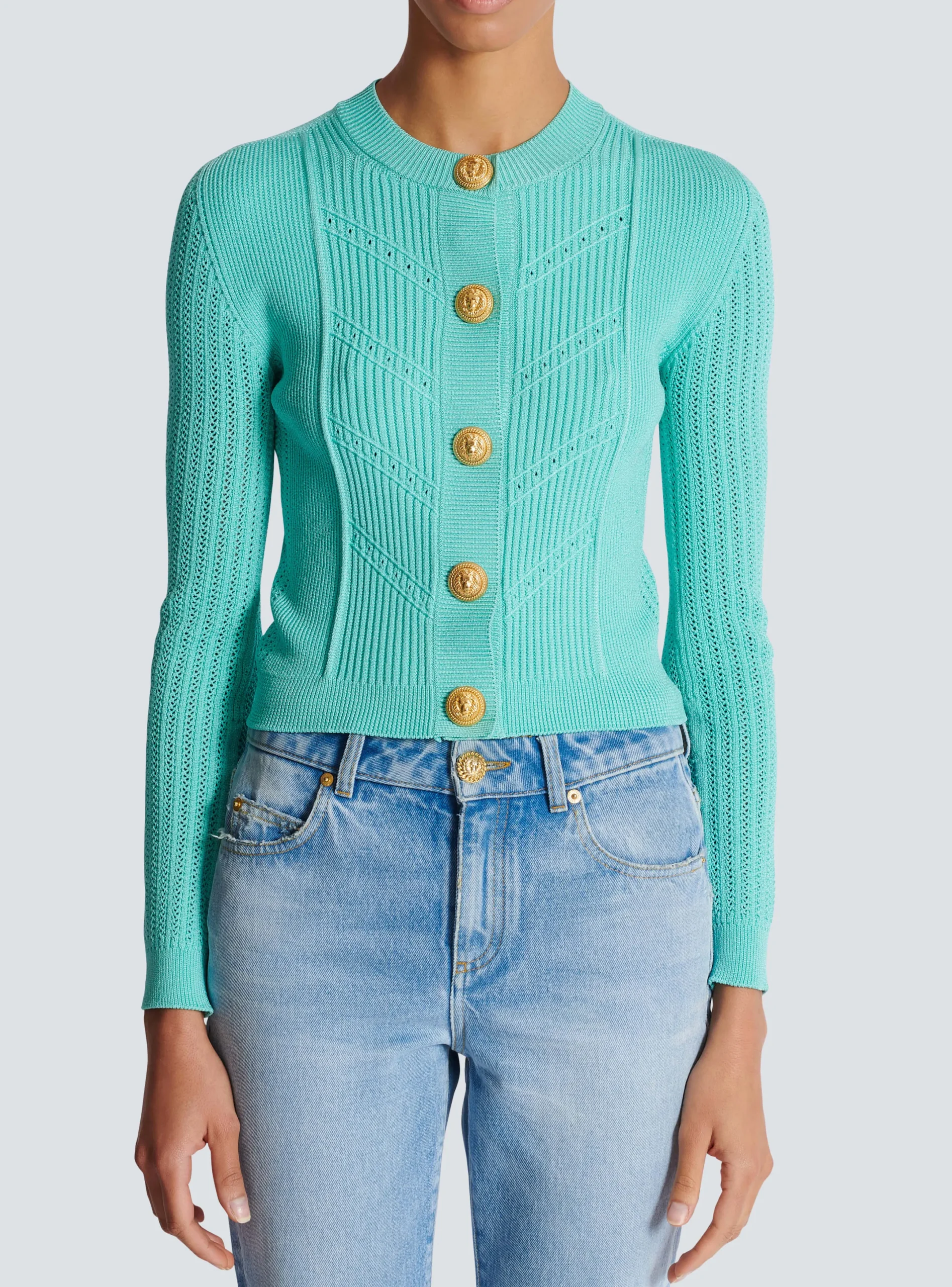 Shop Cropped Knit Cardigan Women Knitwear
