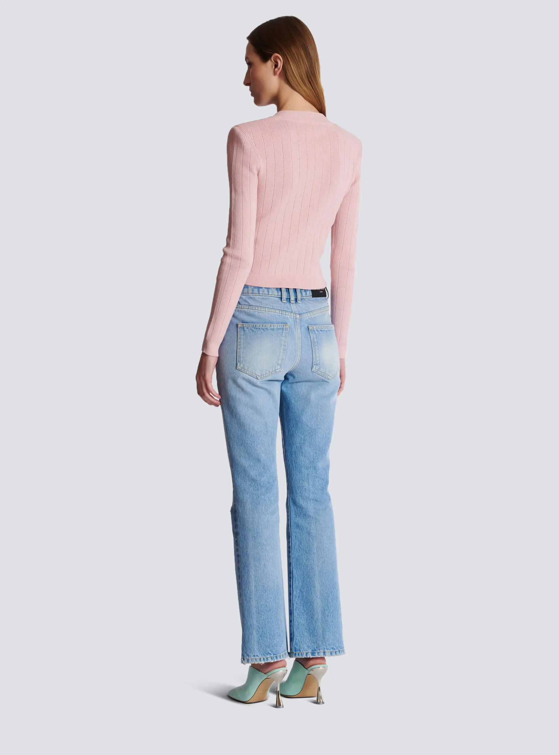 Store Cropped Knit Cardigan Women Knitwear
