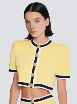 Shop Cropped Knit Cardigan Women Knitwear|Tops And Shirts