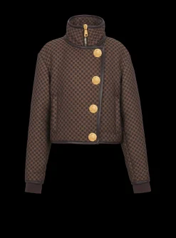 Sale Cropped Mini Monogram Jacket Women Outerwear