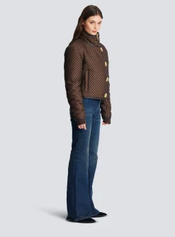 Sale Cropped Mini Monogram Jacket Women Outerwear