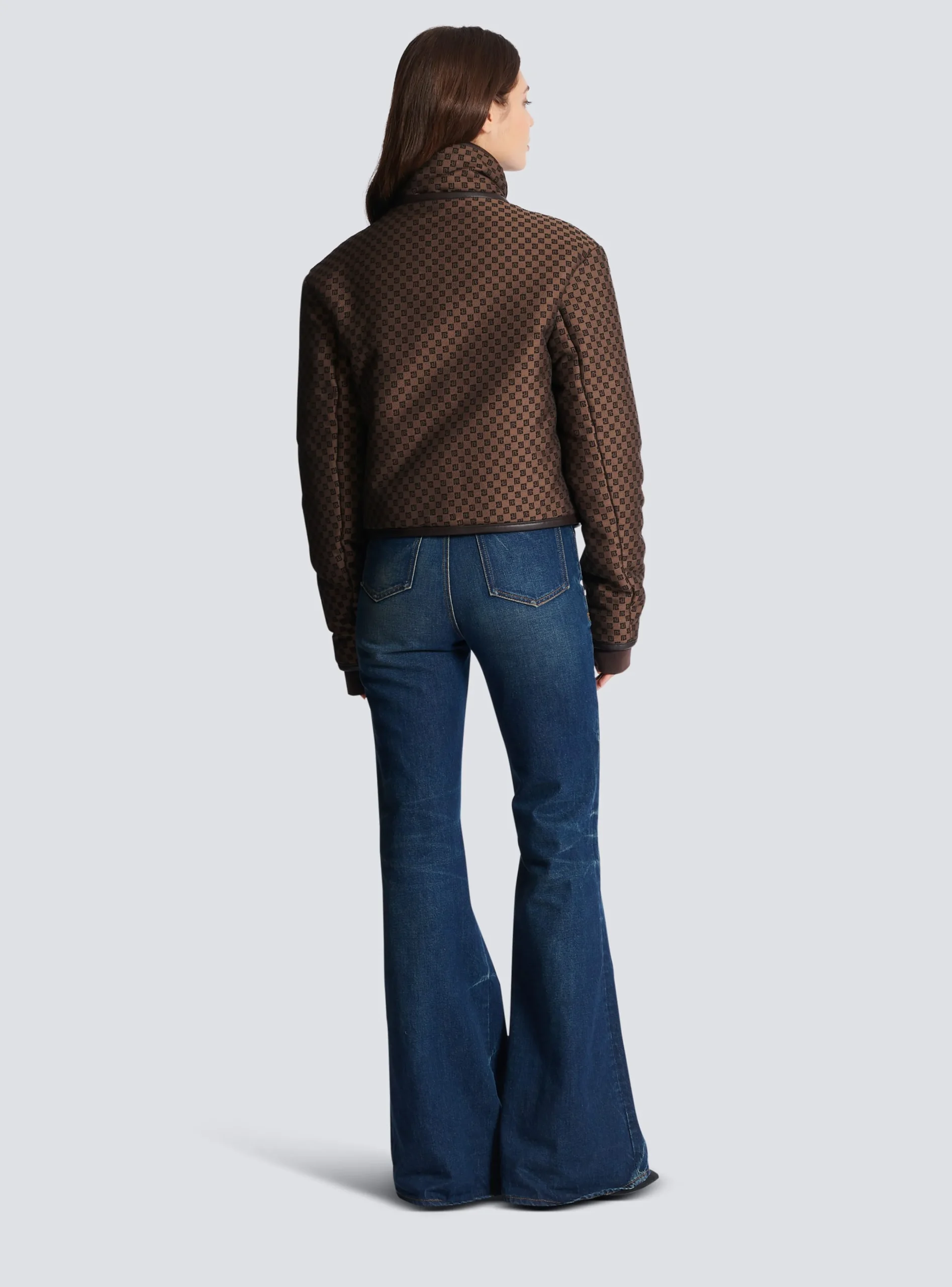 Sale Cropped Mini Monogram Jacket Women Outerwear