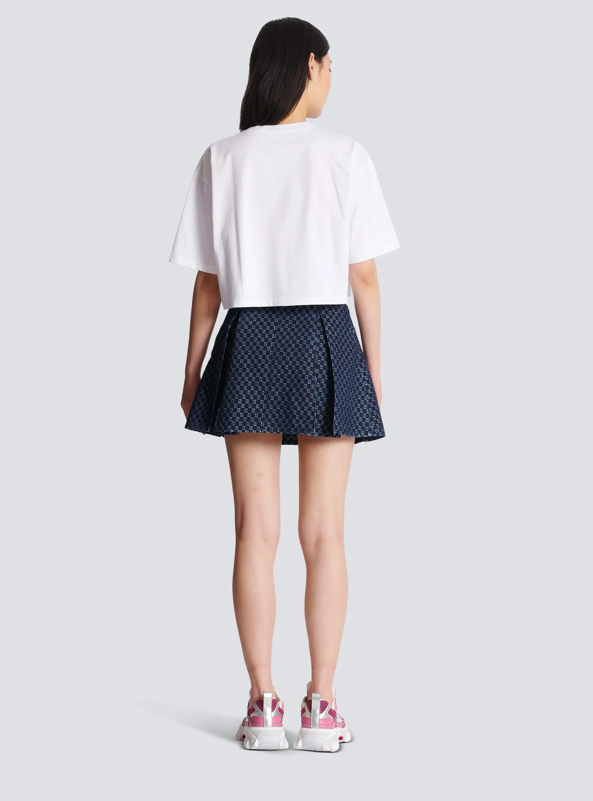 Clearance Cropped Neon-print T-shirt Women T-Shirts