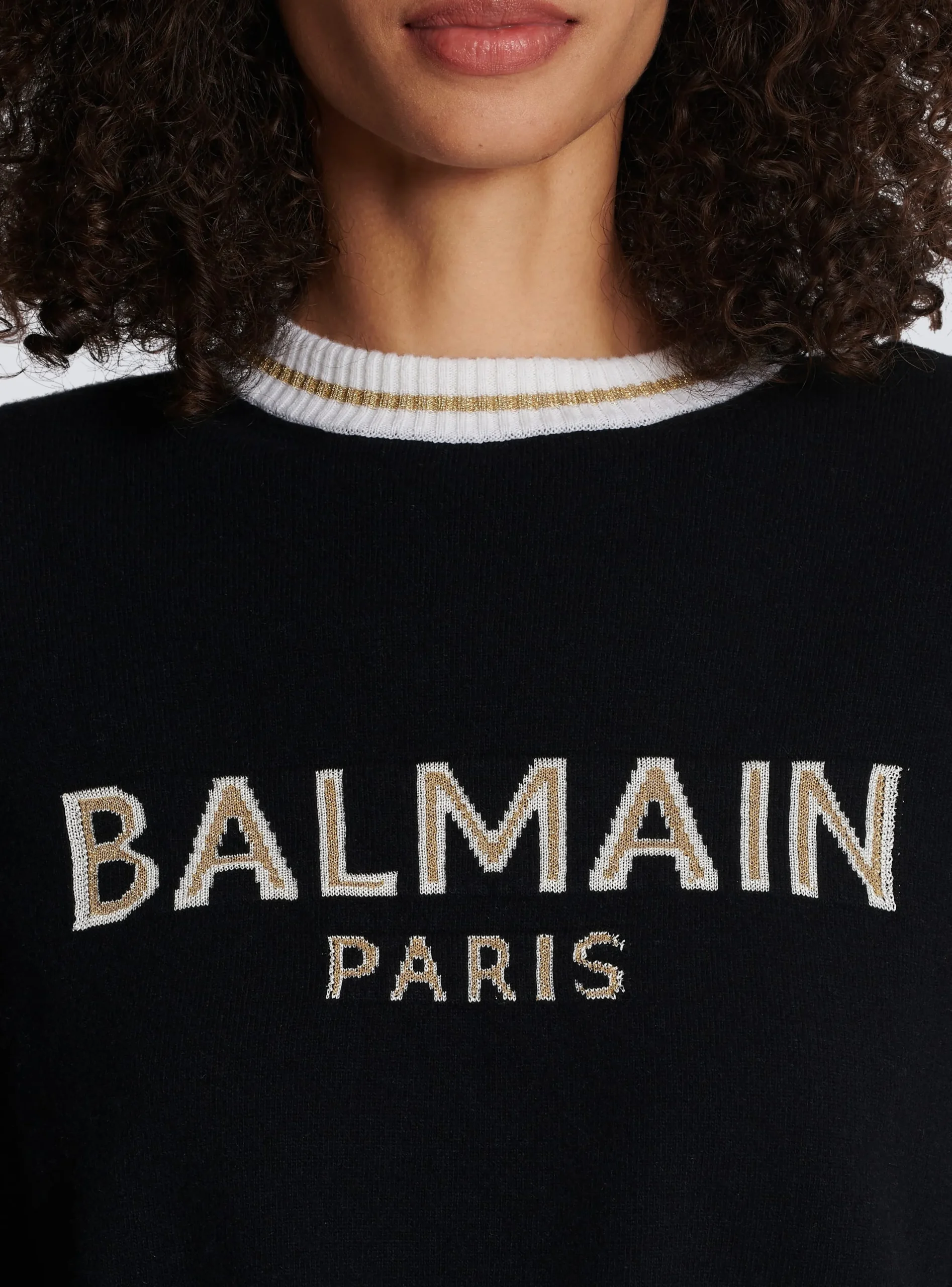 Best Sale Cropped Wool Jumper With Logo Women Knitwear