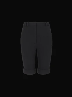Shop Cycling Shorts In Double Crepe Women Trousers And Shorts