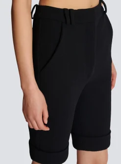 Shop Cycling Shorts In Double Crepe Women Trousers And Shorts