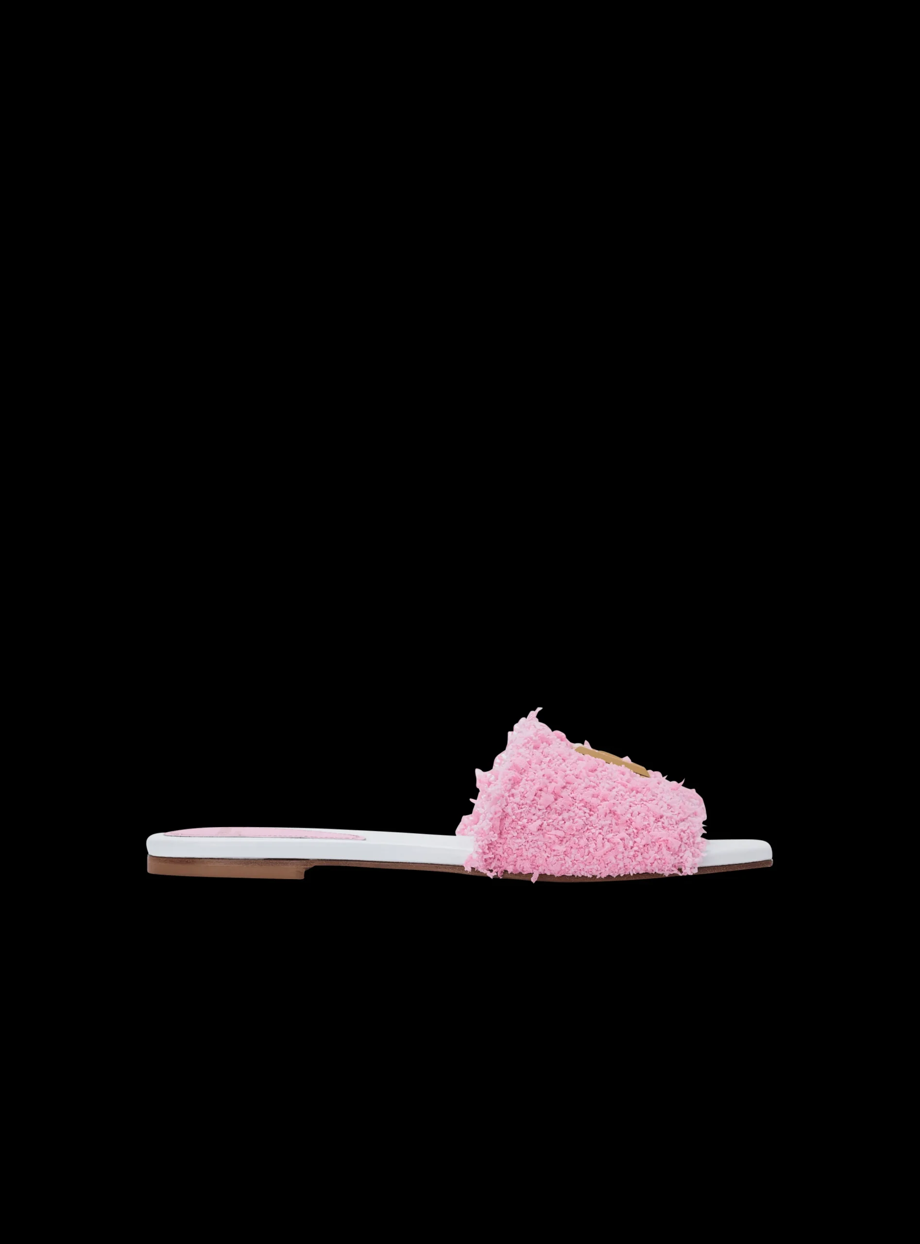 Sale Dafne Leather And Tweed Mules Women Flat Shoes
