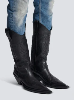 Outlet Dan Patchwork Leather Boots Boots And Rangers
