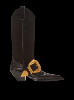 Store Dan Western Suede Leather Boots Women Boots