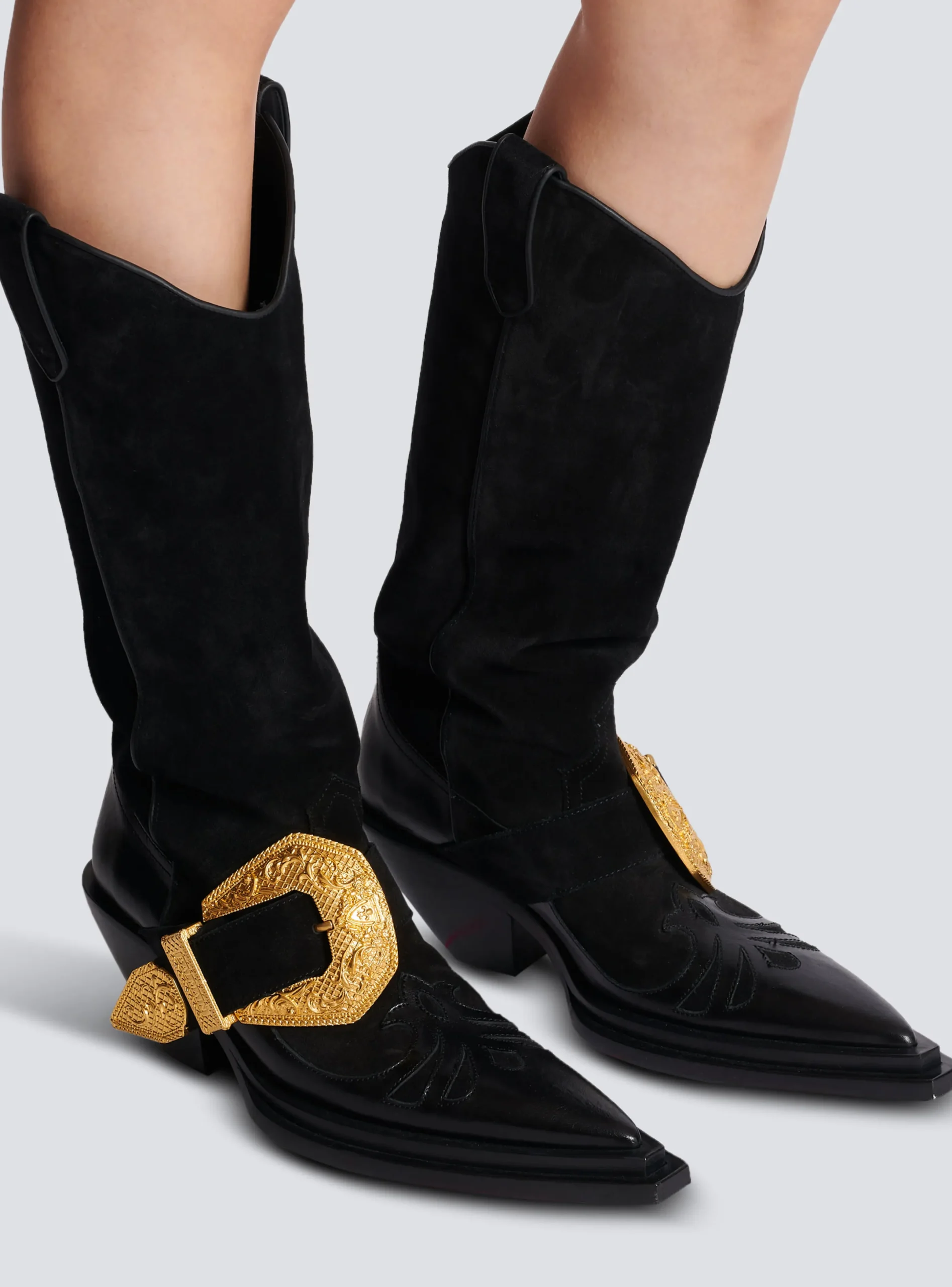 Store Dan Western Suede Leather Boots Women Boots