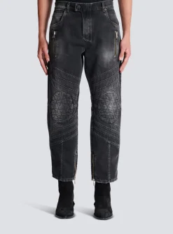 Clearance Denim Biker Jeans Denim