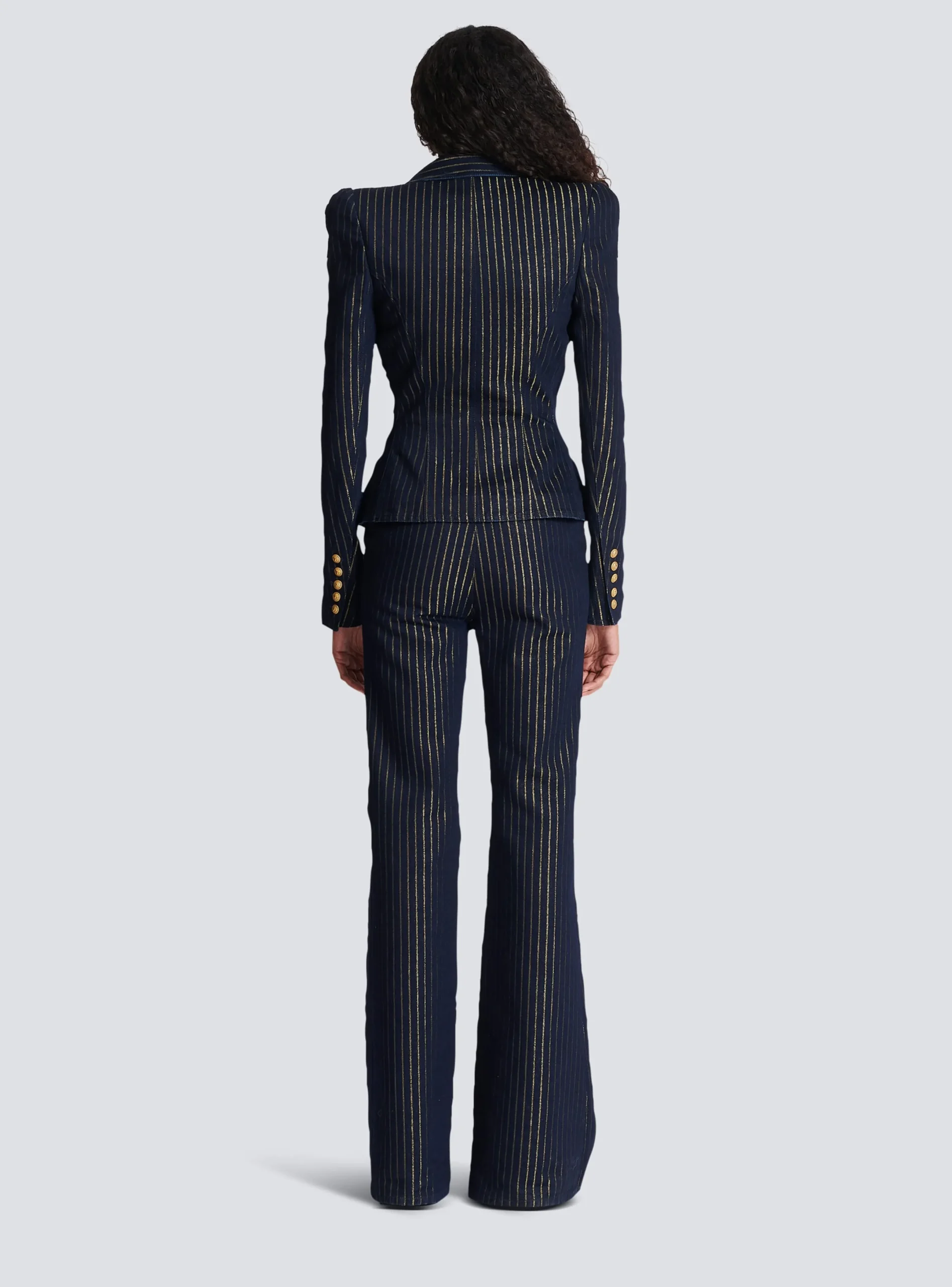 Flash Sale Denim Jacket With Lurex Stripes Women Denim|Jackets And Blazers