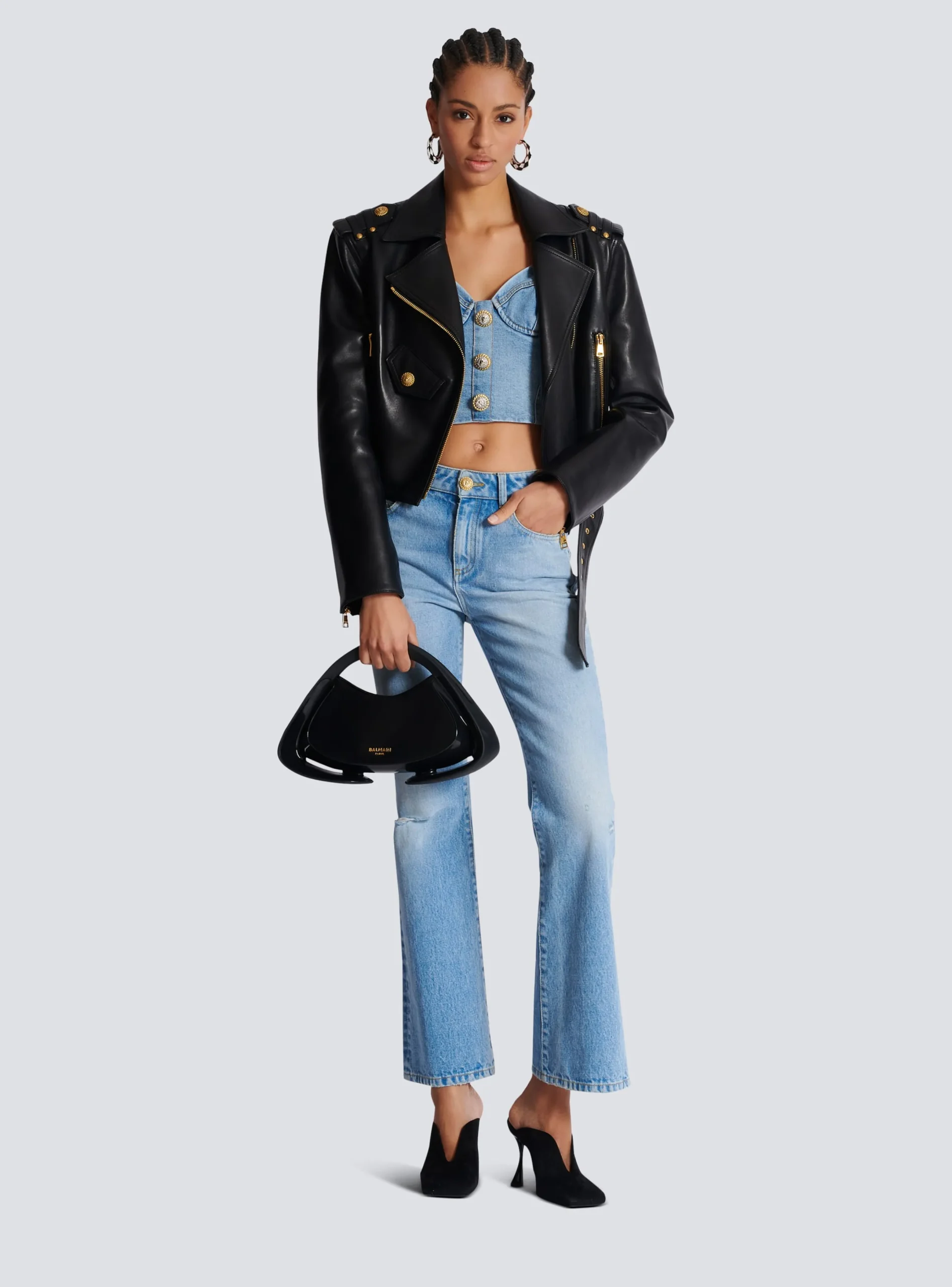Hot Denim Top With Thin Straps Women Tops And Shirts