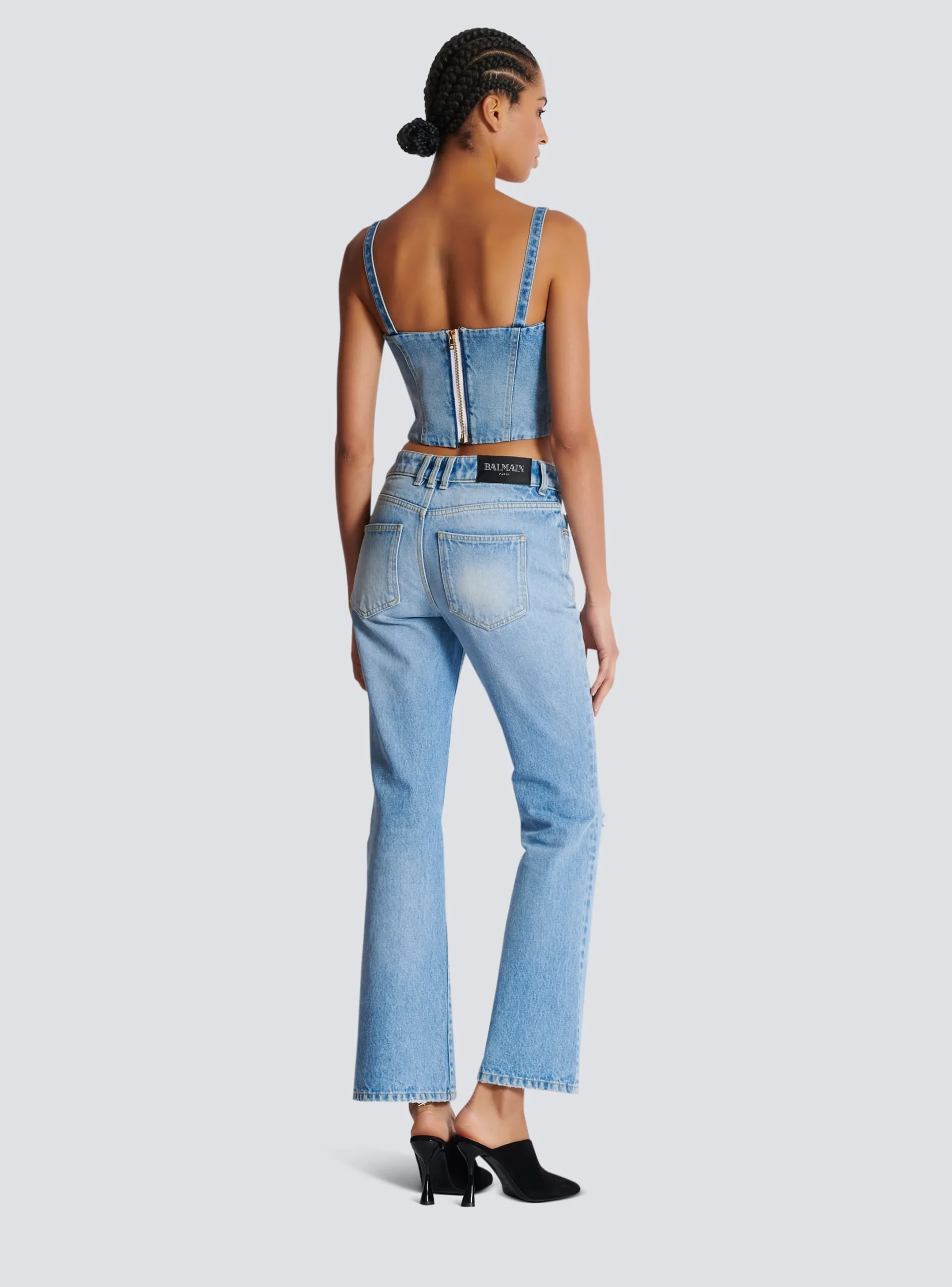 Hot Denim Top With Thin Straps Women Tops And Shirts