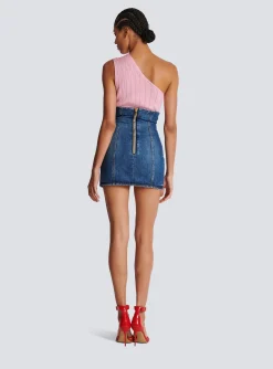 Best Sale Denim Tulip Skirt With Buttons Women Denim|Skirts