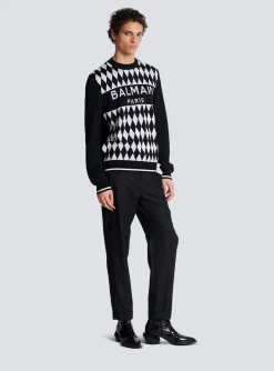 New Diamond Paris Two-tone Jacquard Jumper Knitwear