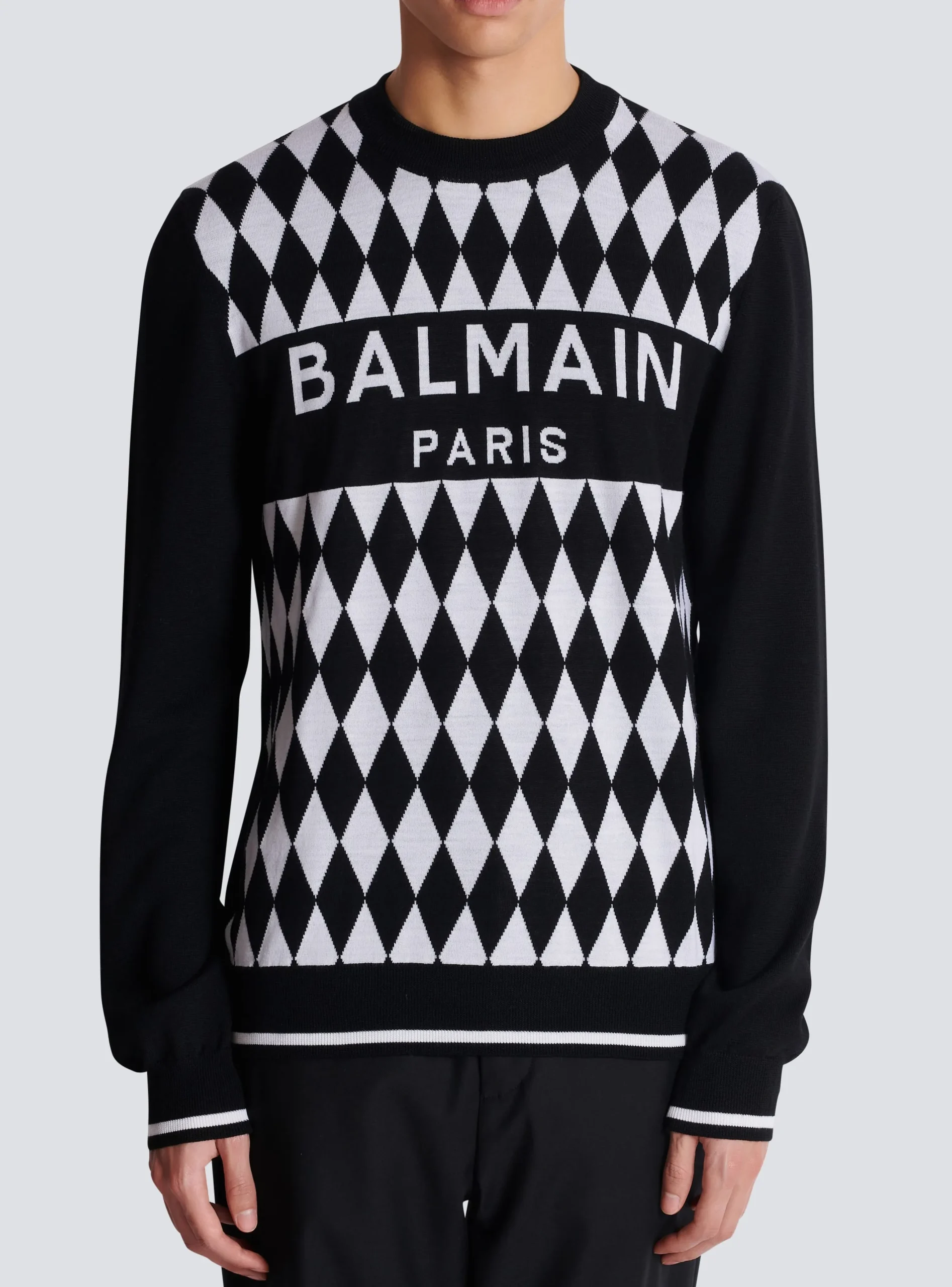 New Diamond Paris Two-tone Jacquard Jumper Knitwear