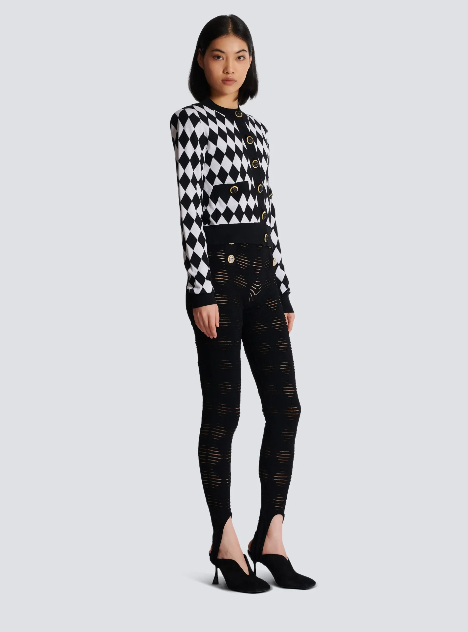 New Diamond Knit Cardigan Women Knitwear