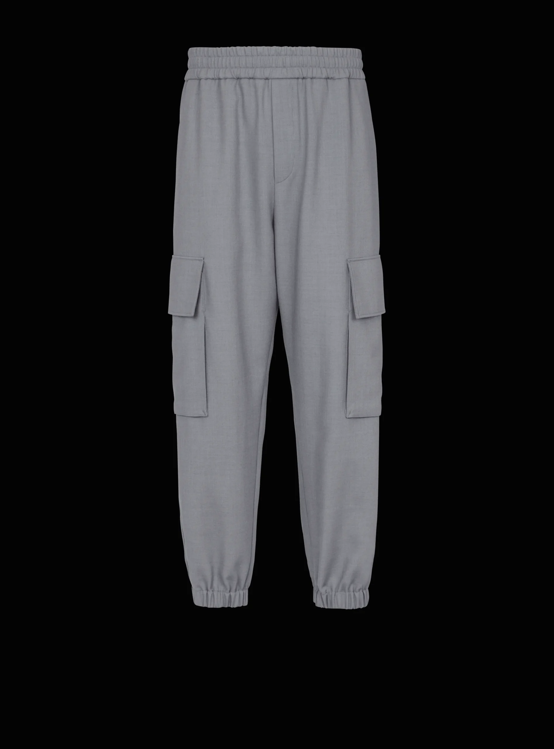 Fashion Double Crepe Wool Cargo Trousers Trousers And Shorts