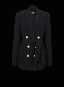 Best Double-breasted Fuchsia Eco-designed Blazer Women Jackets And Blazers