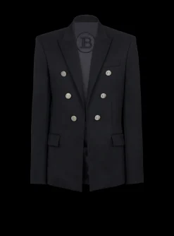 Shop Double-breasted Wool Blazer Jackets And Blazers