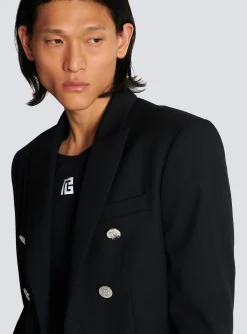 Shop Double-breasted Wool Blazer Jackets And Blazers