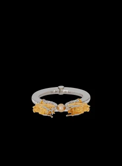 Fashion Dragon Bracelet With Pearl And Crystals Fashion Jewelry