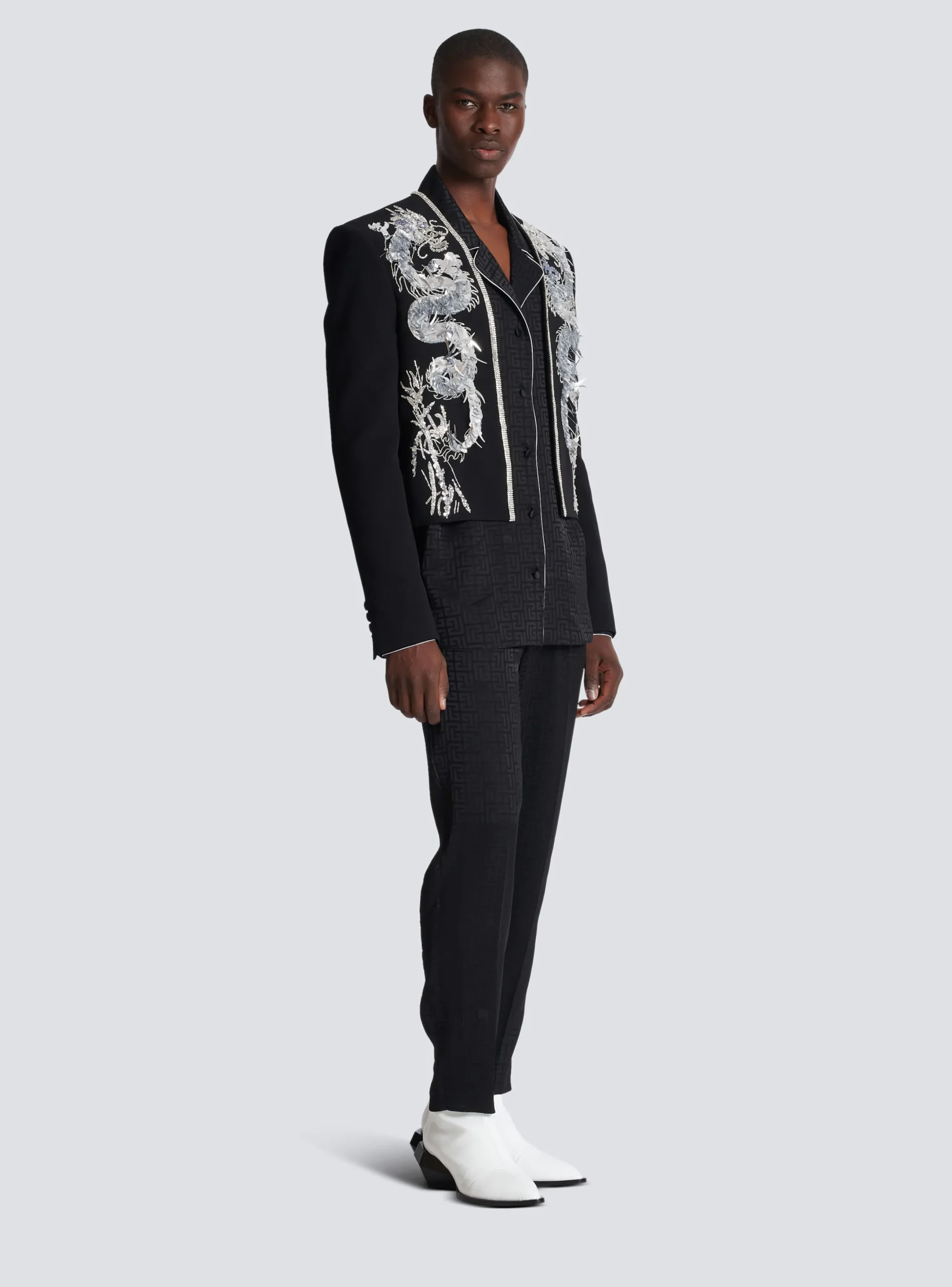 Online Dragon Embroidered Spencer Jacket Jackets And Blazers