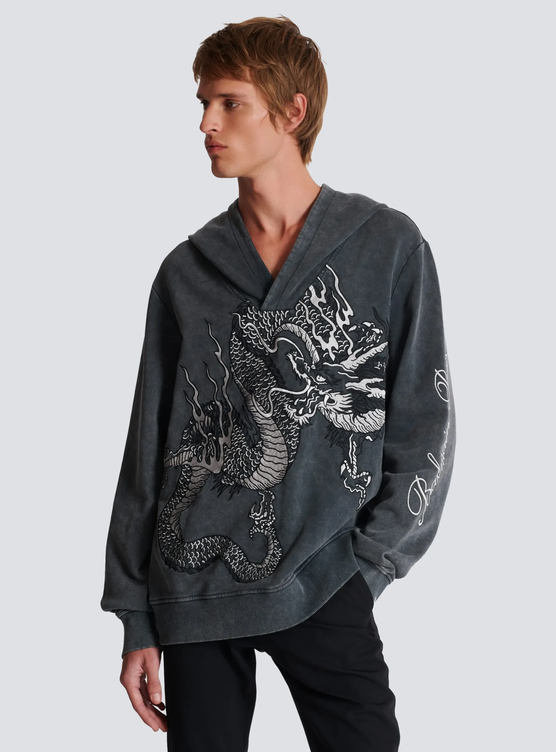 Sale Dragon Embroidered Sweatshirt Sweatshirts