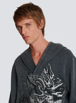 Sale Dragon Embroidered Sweatshirt Sweatshirts