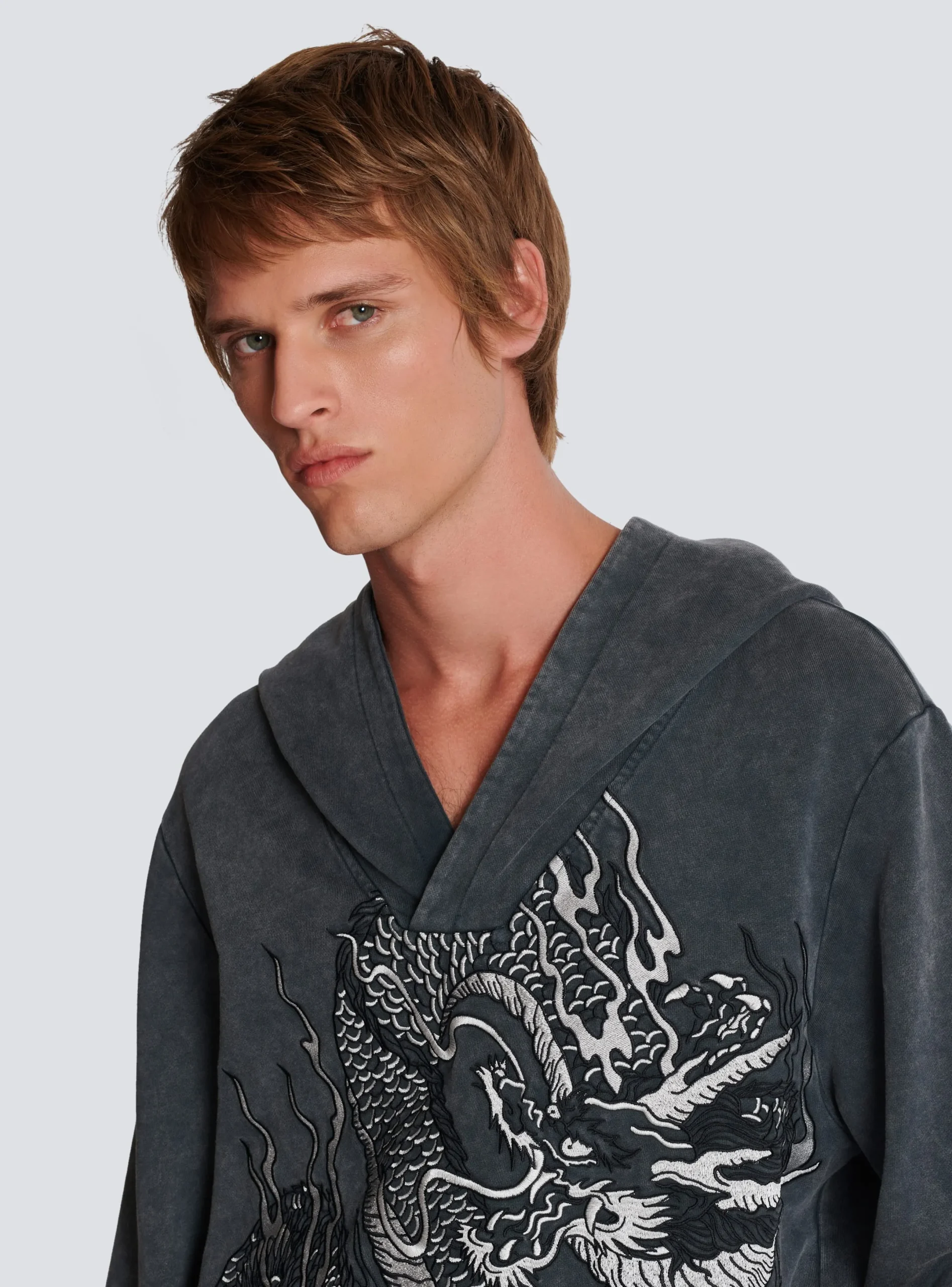Sale Dragon Embroidered Sweatshirt Sweatshirts