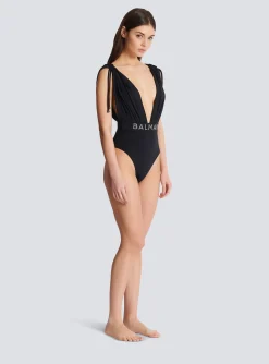 Best Sale Draped Swimsuit Women Swimwear