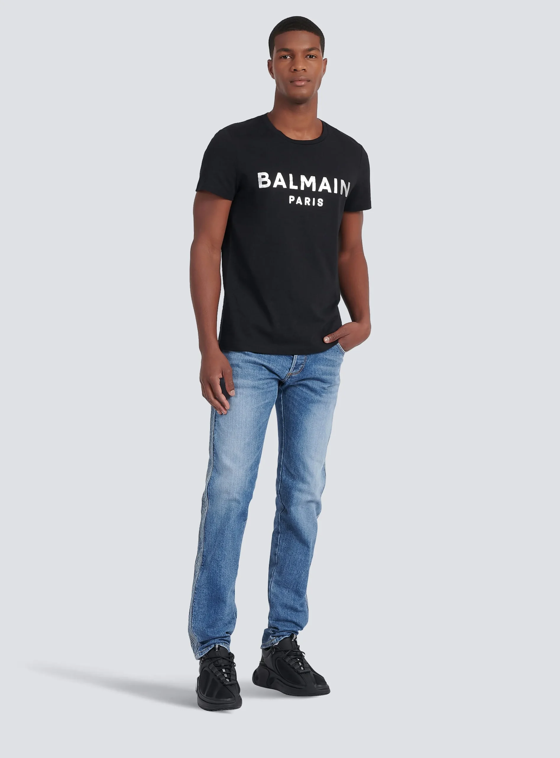 Hot Eco-designed Cotton T-shirt With Paris Logo Print T-Shirts