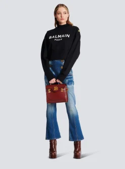 Fashion Eco-responsible Cotton Cropped Sweatshirt With Logo Print Women Sweatshirts