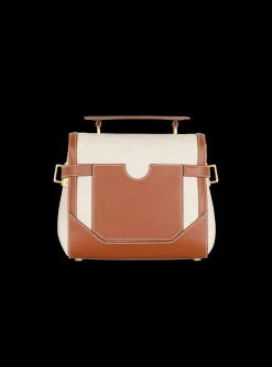 Discount Ecru Canvas B-Buzz 23 Bag With Leather Panels Women Shoulder Bags|Crossbody Bags