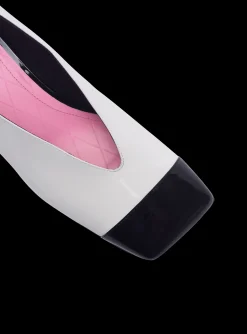 Best Sale Eden Two-tone Patent Leather Ballet Flats Women Flat Shoes