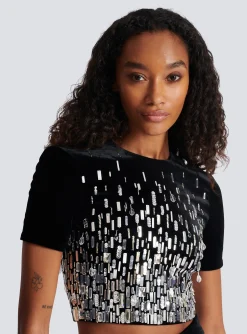 Discount Embellished Crop Top Women Tops And Shirts