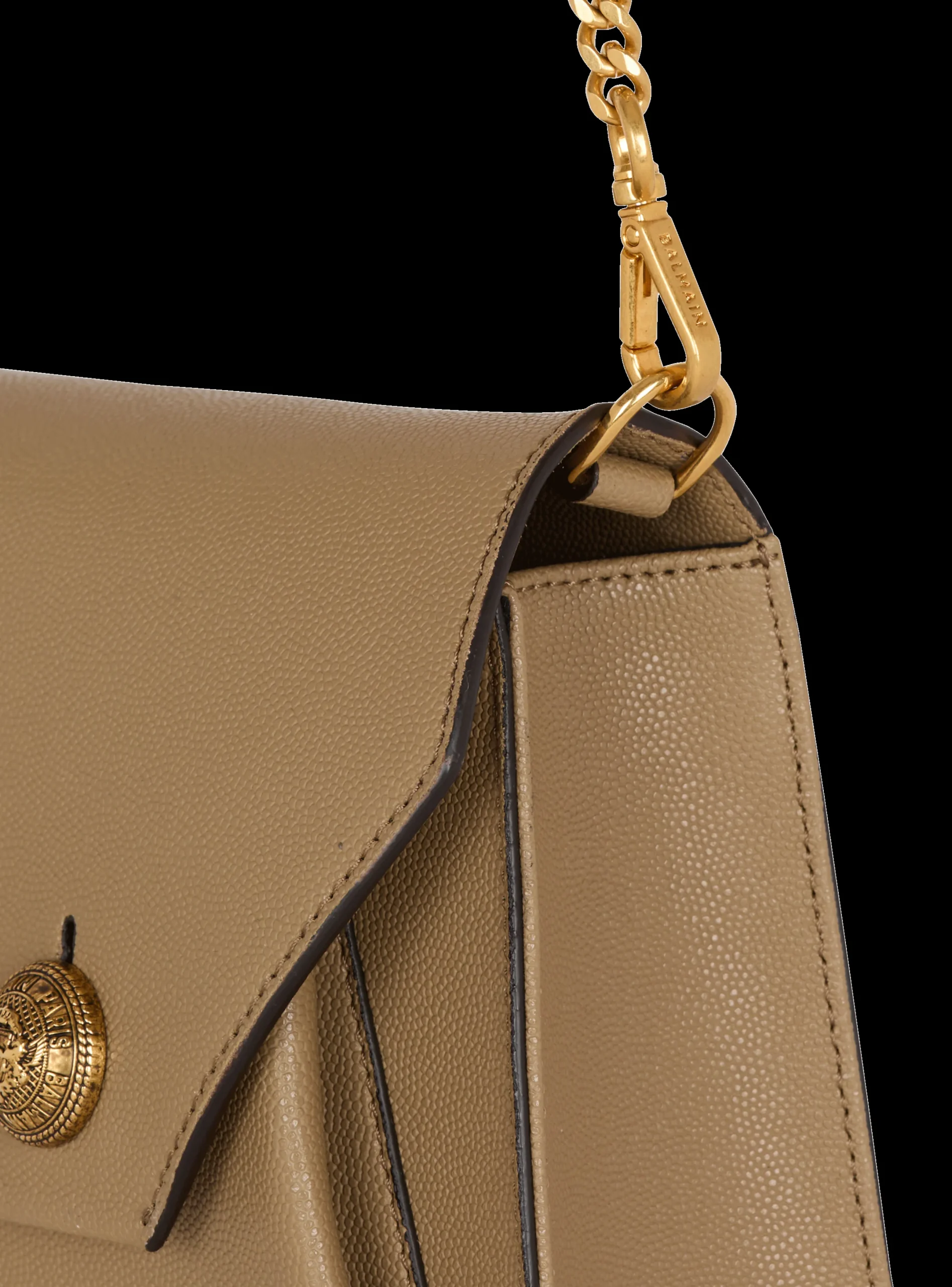 Best Sale Emblème Flap Grained Calfskin Bag Bags