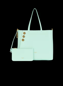 Shop Emblème Grained Calfskin Tote Bag Women Tote Bags|Shoulder Bags
