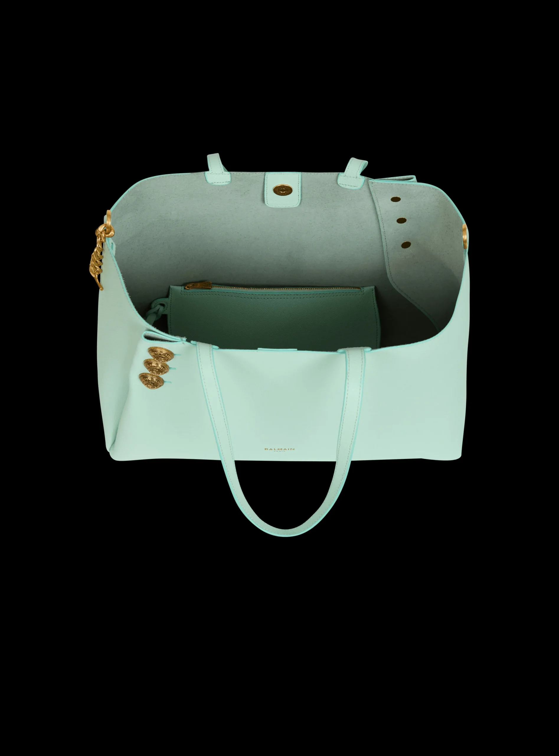 Shop Emblème Grained Calfskin Tote Bag Women Tote Bags|Shoulder Bags