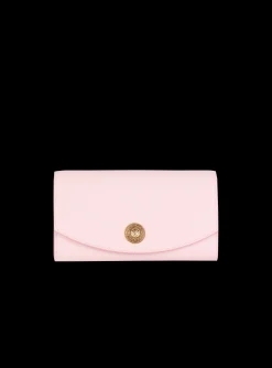 Shop Emblème Grained Calfskin Clutch Women Small Leather Goods|Mini Bags