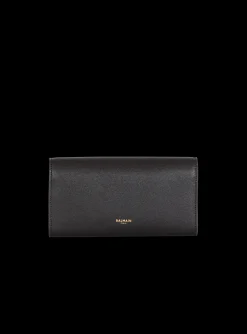 Best Sale Emblème Grained Calfskin Clutch Women Small Leather Goods|Mini Bags