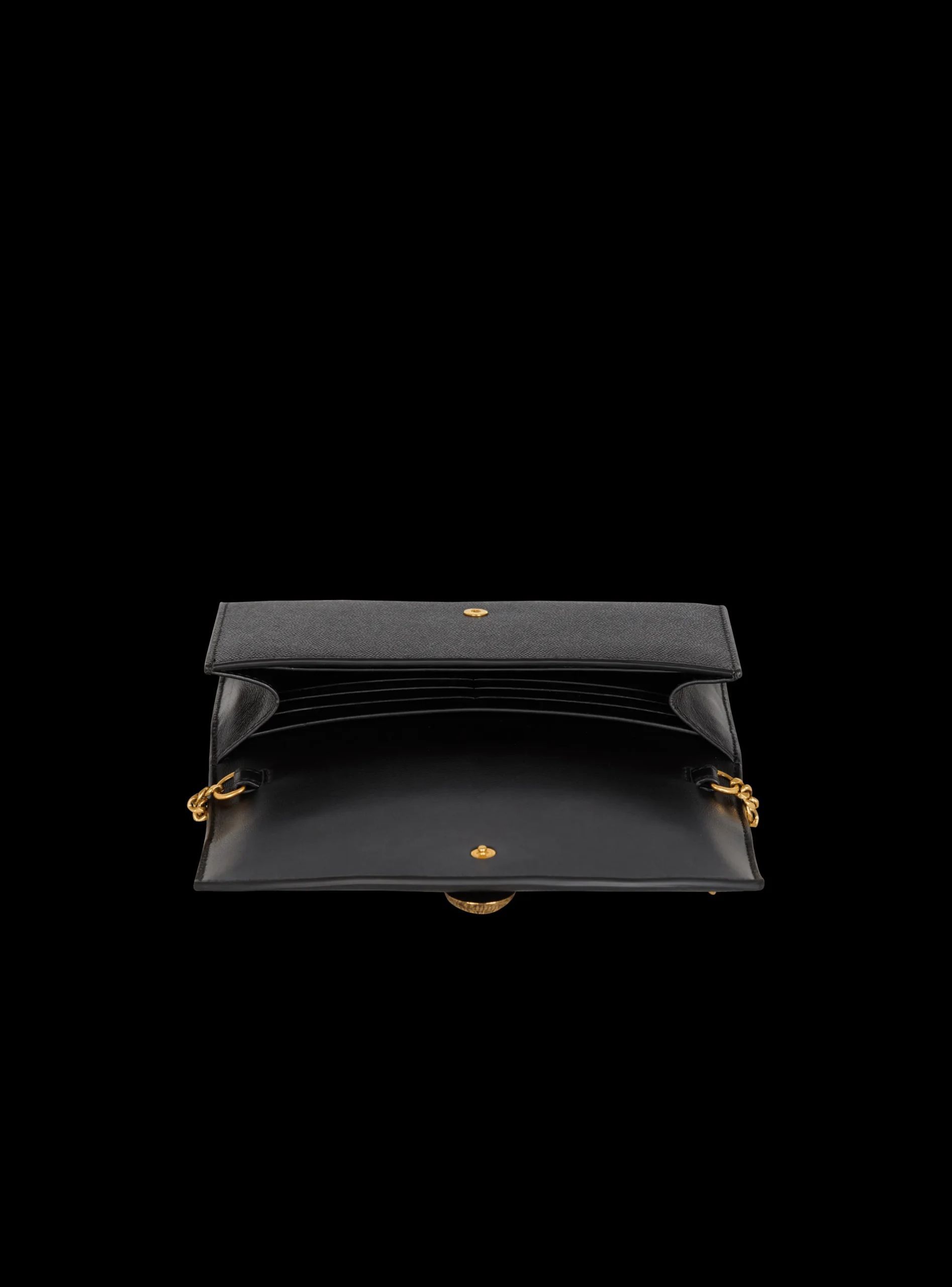 Best Sale Emblème Grained Calfskin Clutch Women Small Leather Goods|Mini Bags